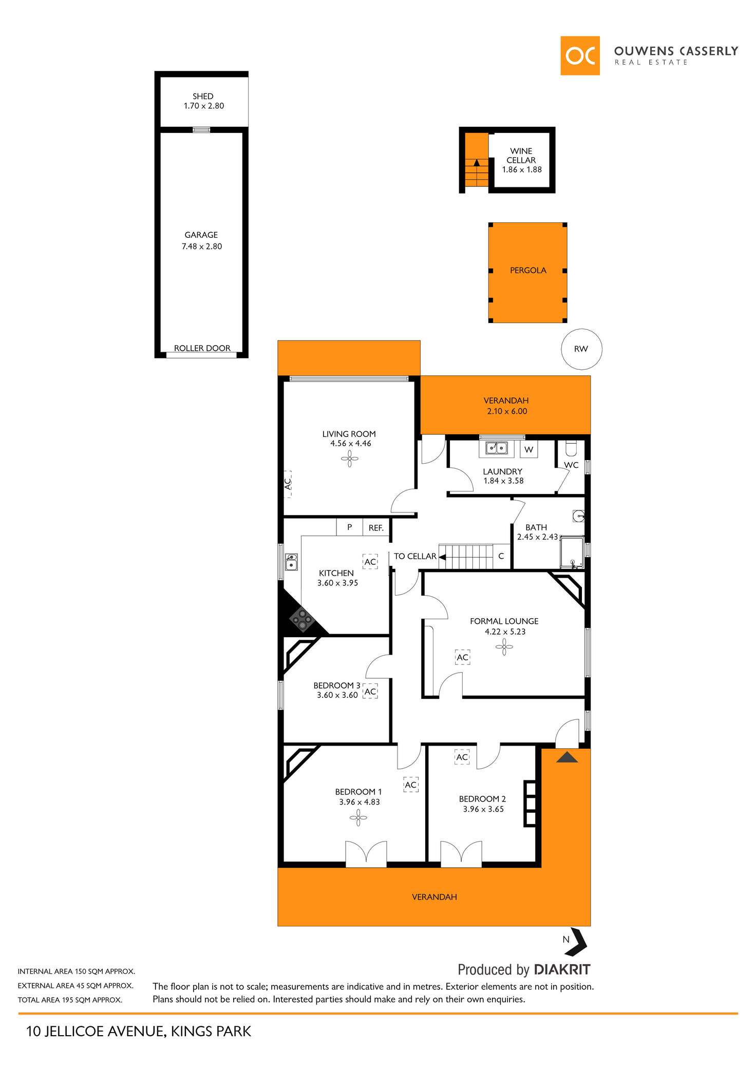 Floorplan of Homely house listing, 10 Jellicoe Avenue, Kings Park SA 5034