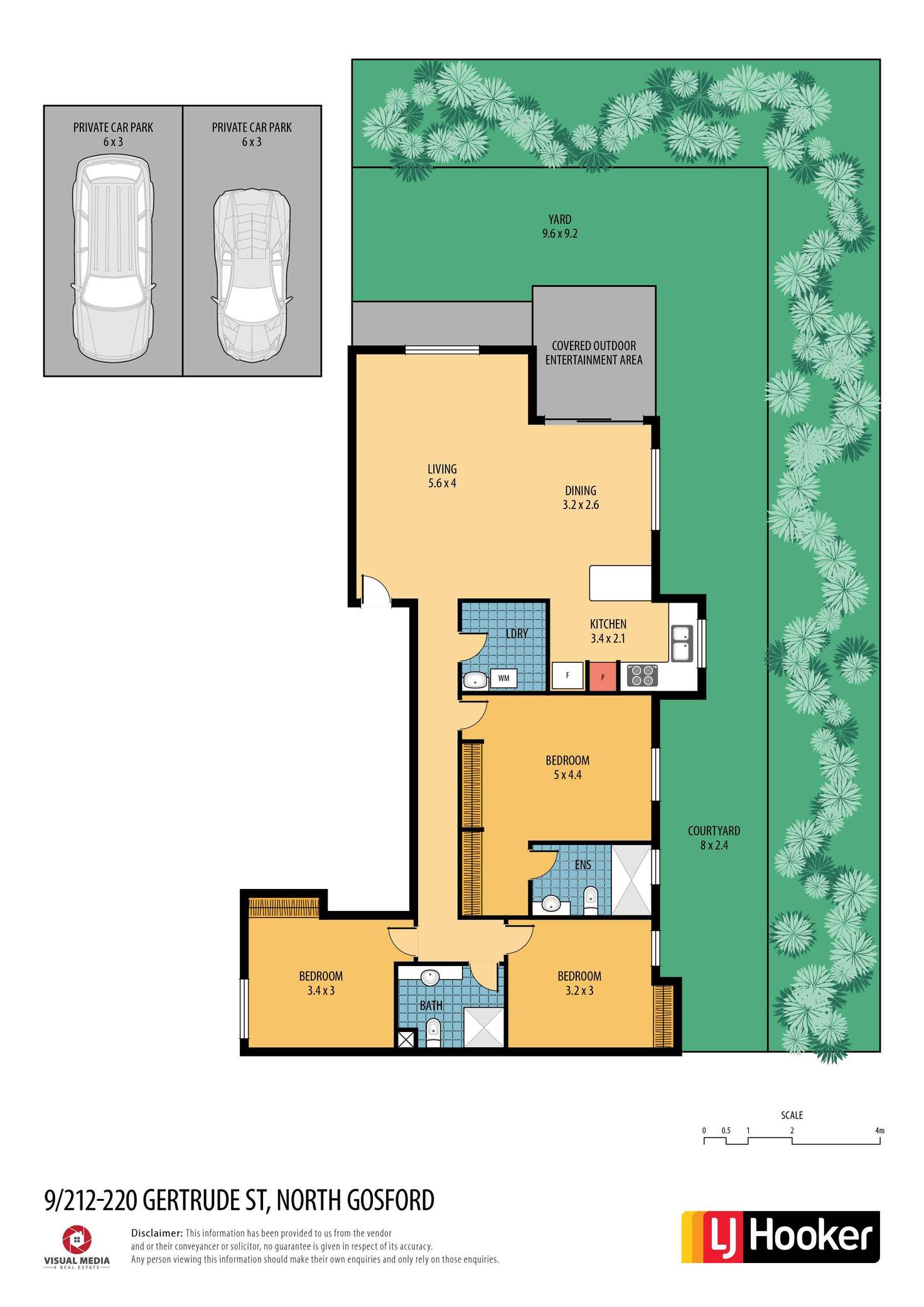 Floorplan of Homely unit listing, 9/212-220 Gertrude Street, North Gosford NSW 2250