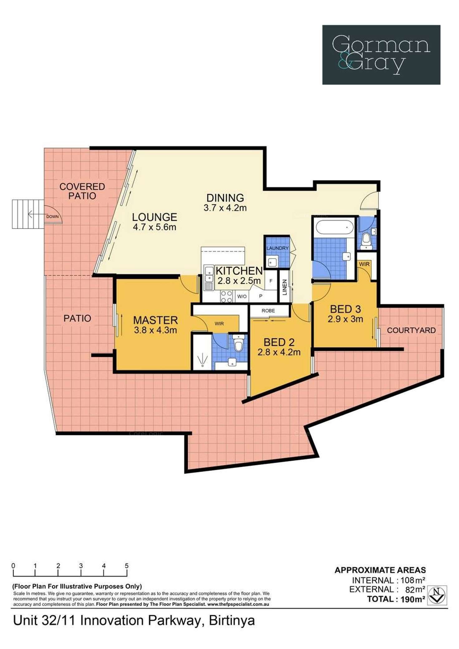 Floorplan of Homely unit listing, 32/11 Innovation Parkway, Birtinya QLD 4575