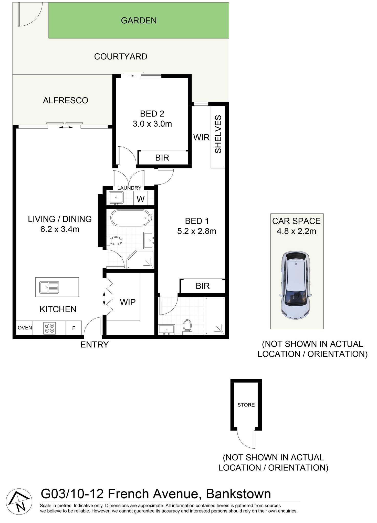 Floorplan of Homely apartment listing, G03/10-12 French Avenue, Bankstown NSW 2200