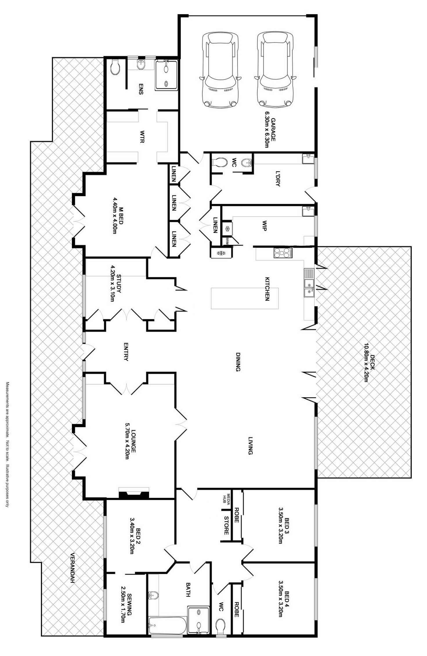 Floorplan of Homely house listing, 156 Lawrie Road, Beechworth VIC 3747