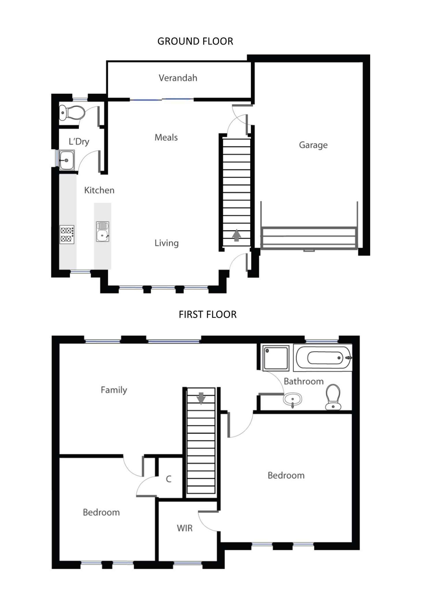 Floorplan of Homely townhouse listing, 3/29-31 Munro Street, Alfredton VIC 3350