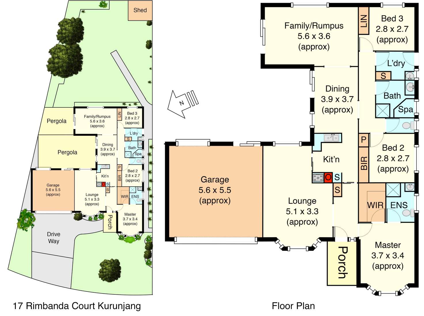 Floorplan of Homely house listing, 17 Rimbanda Court, Kurunjang VIC 3337