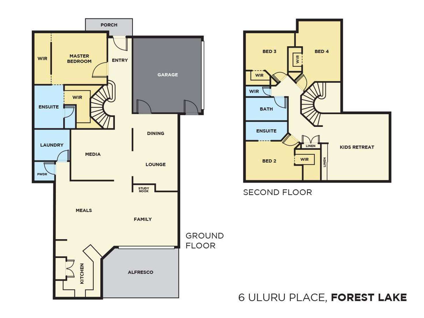 Floorplan of Homely house listing, 6 Uluru Place, Forest Lake QLD 4078