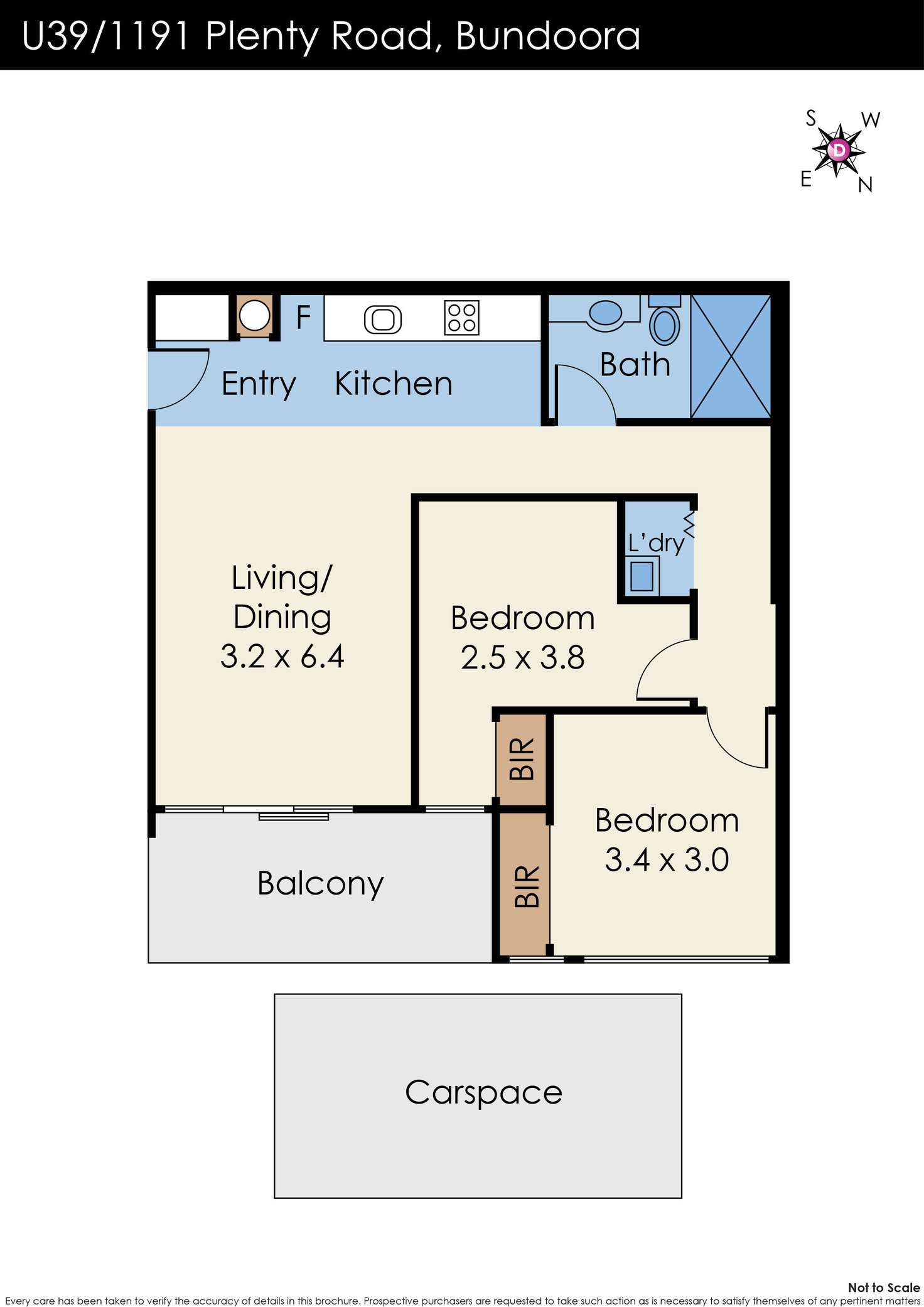 Floorplan of Homely apartment listing, 39/1191 Plenty Road, Bundoora VIC 3083