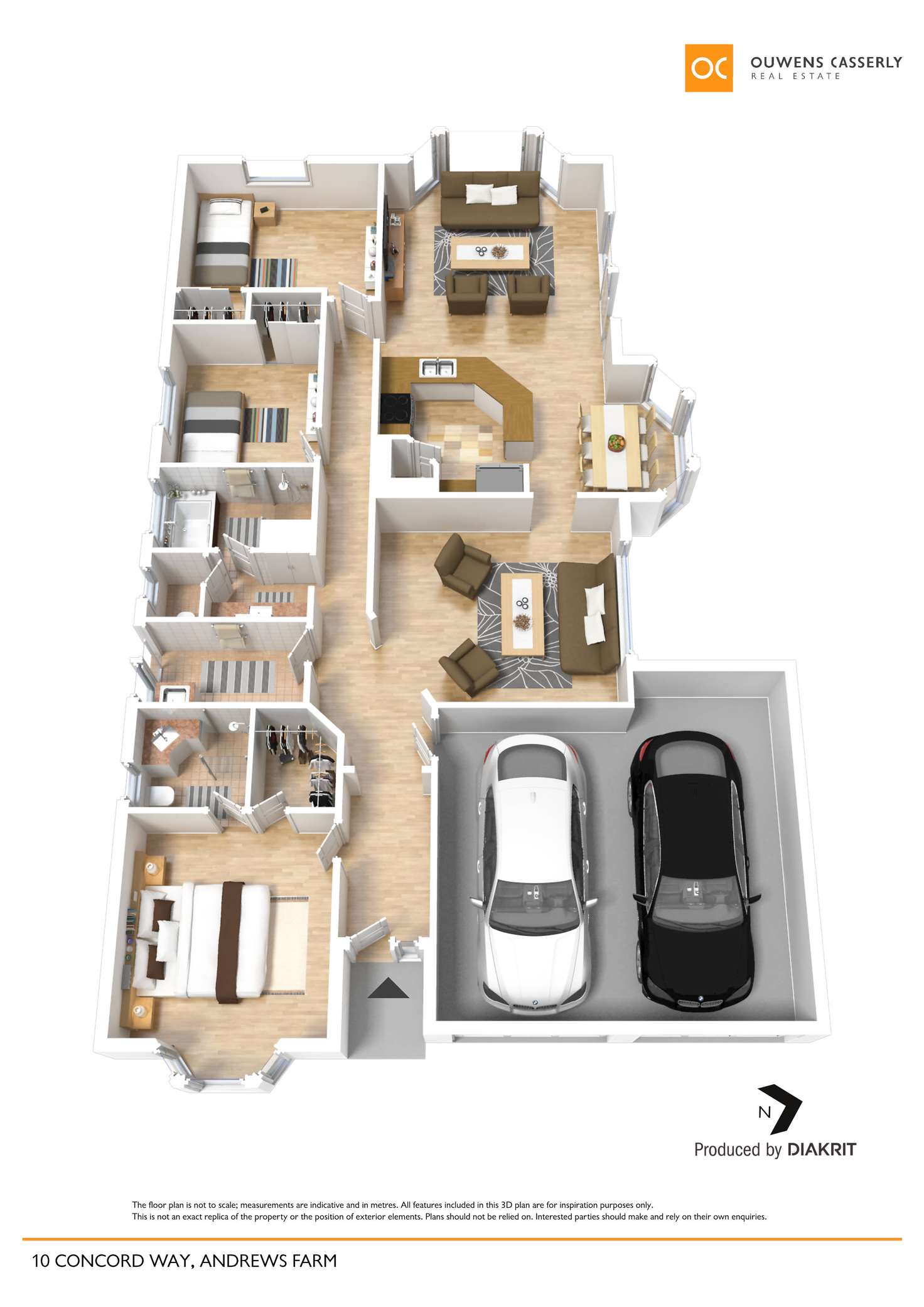 Floorplan of Homely house listing, 10 Concord Way, Andrews Farm SA 5114