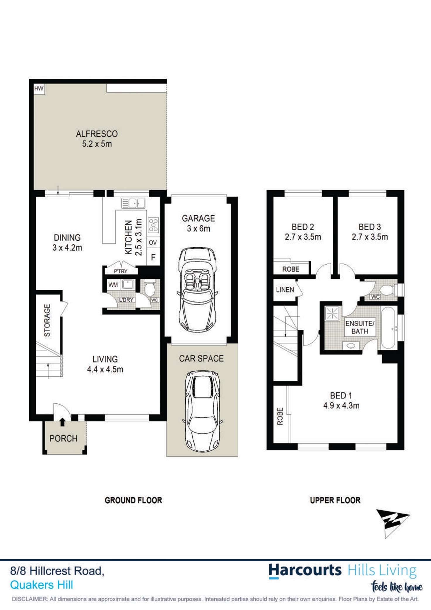 Floorplan of Homely house listing, 8/8 Hillcrest Road, Quakers Hill NSW 2763