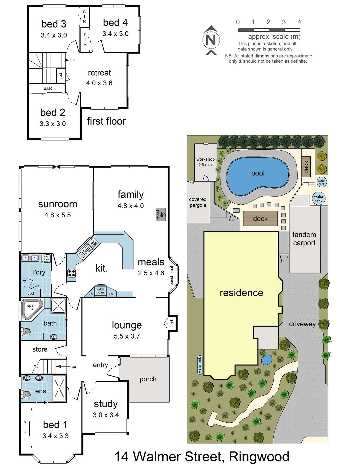 Floorplan of Homely house listing, 14 Walmer Street, Ringwood VIC 3134