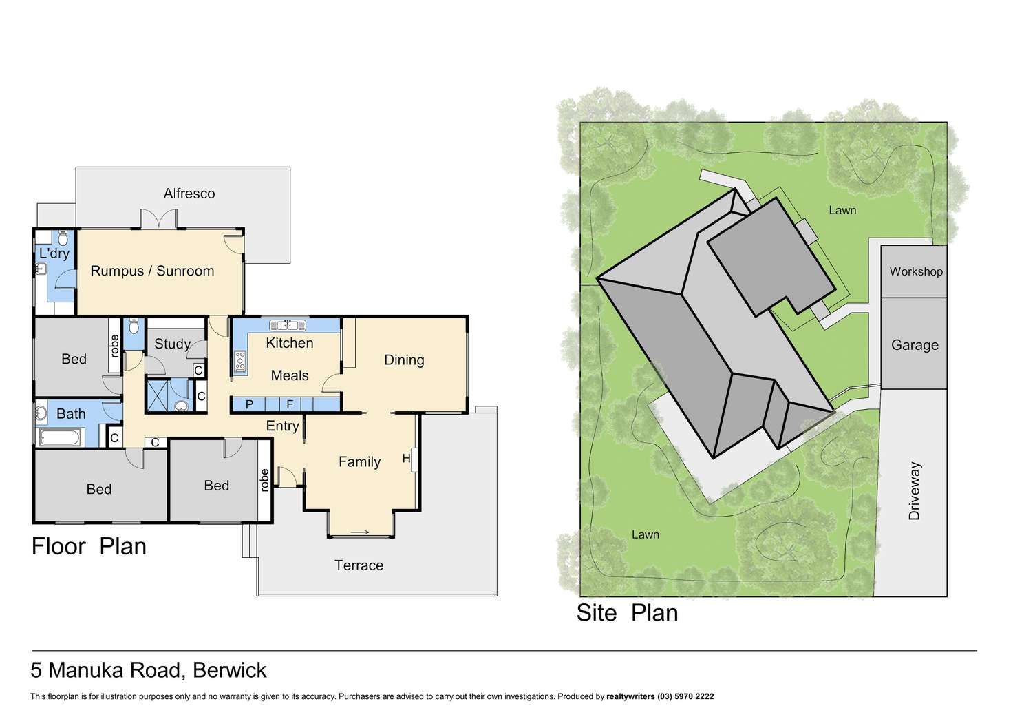 Floorplan of Homely house listing, 5 Manuka Road, Berwick VIC 3806