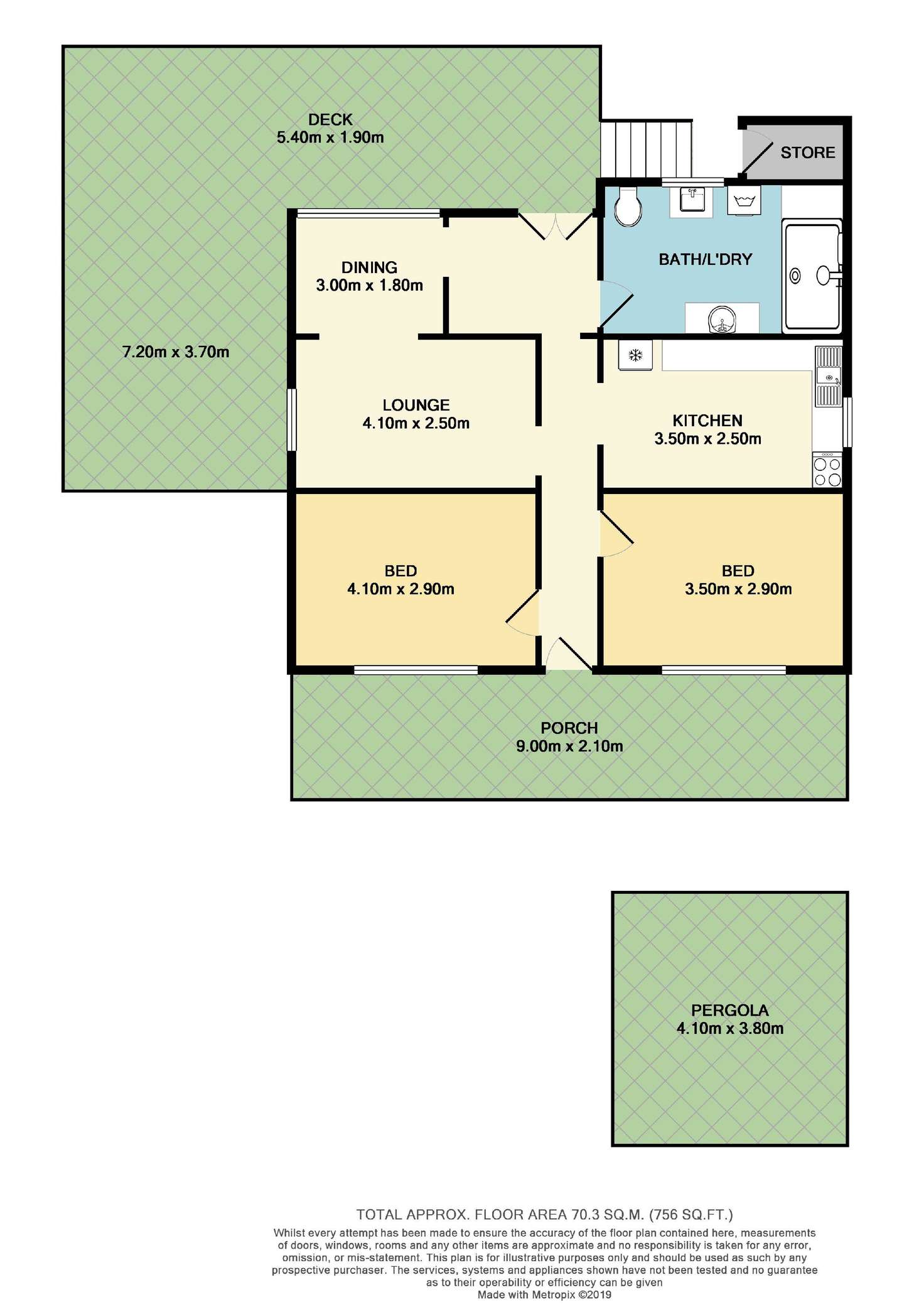 Floorplan of Homely apartment listing, 1/34 Avenell Road, Bayswater WA 6053