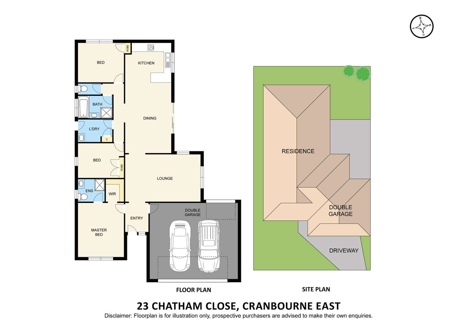 Floorplan of Homely house listing, 23 Chatham Close, Cranbourne East VIC 3977