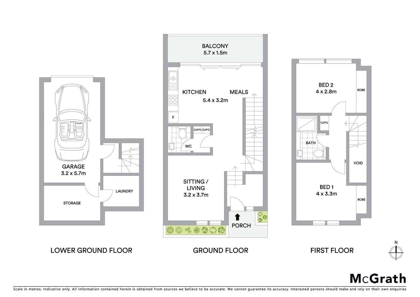 Floorplan of Homely townhouse listing, 3/20 Eldale Avenue, Greensborough VIC 3088