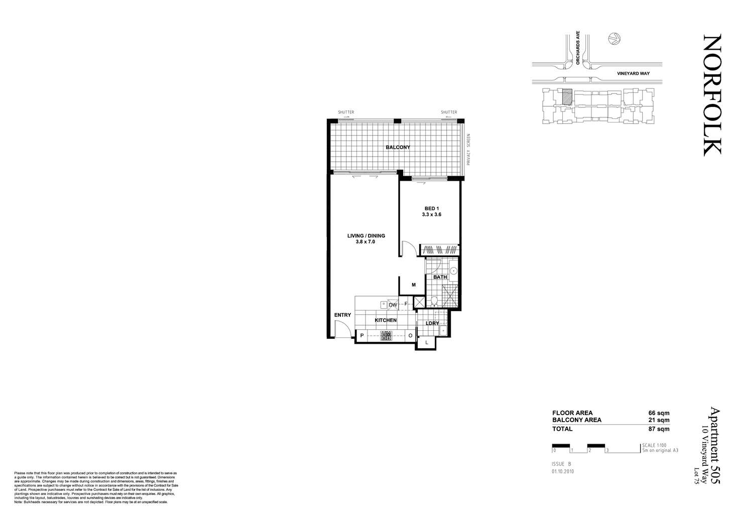 Floorplan of Homely apartment listing, 505/10-16 Vineyard Way, Breakfast Point NSW 2137