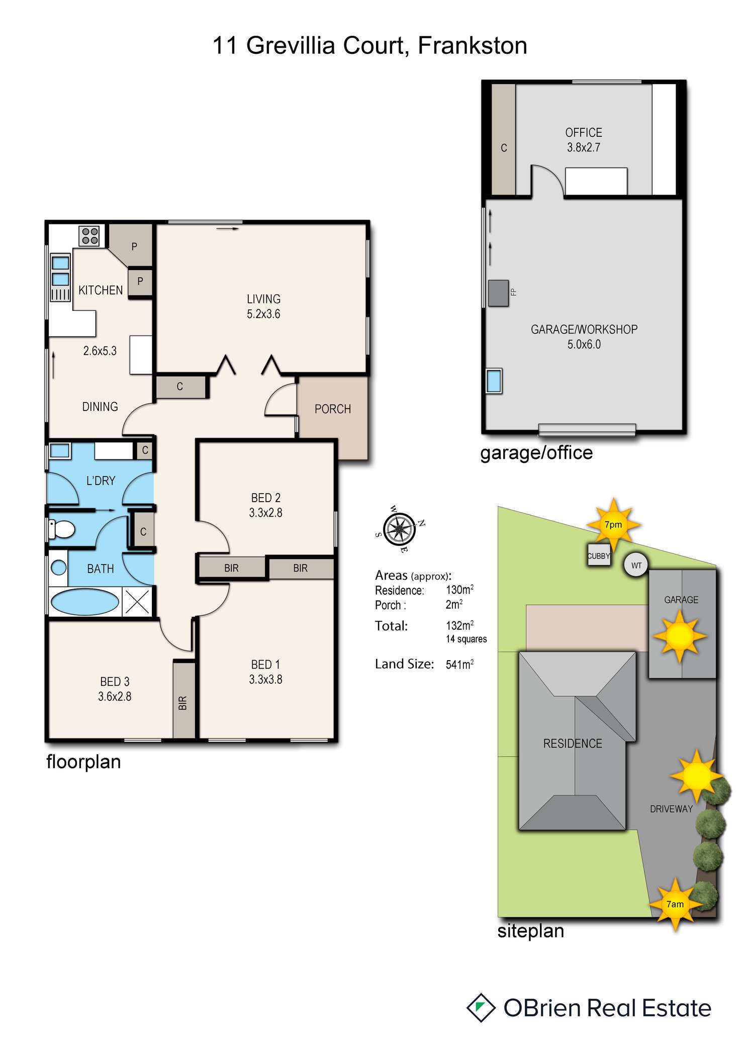 Floorplan of Homely house listing, 11 Grevillia Court, Frankston VIC 3199