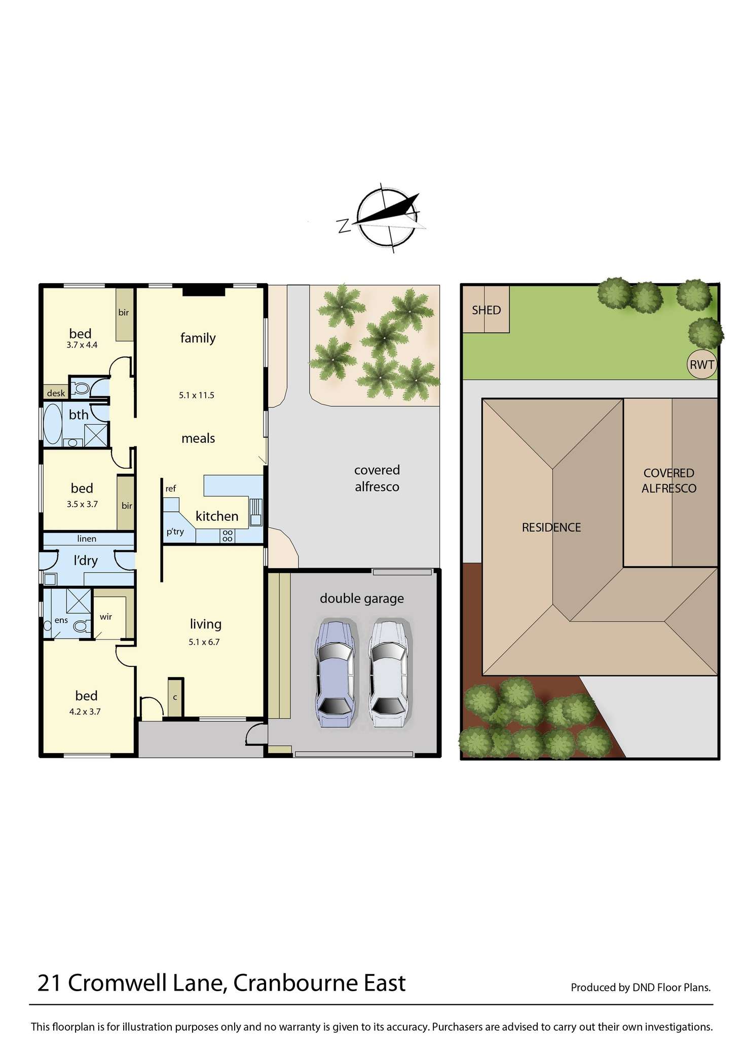 Floorplan of Homely house listing, 21 Cromwell Lane, Cranbourne East VIC 3977