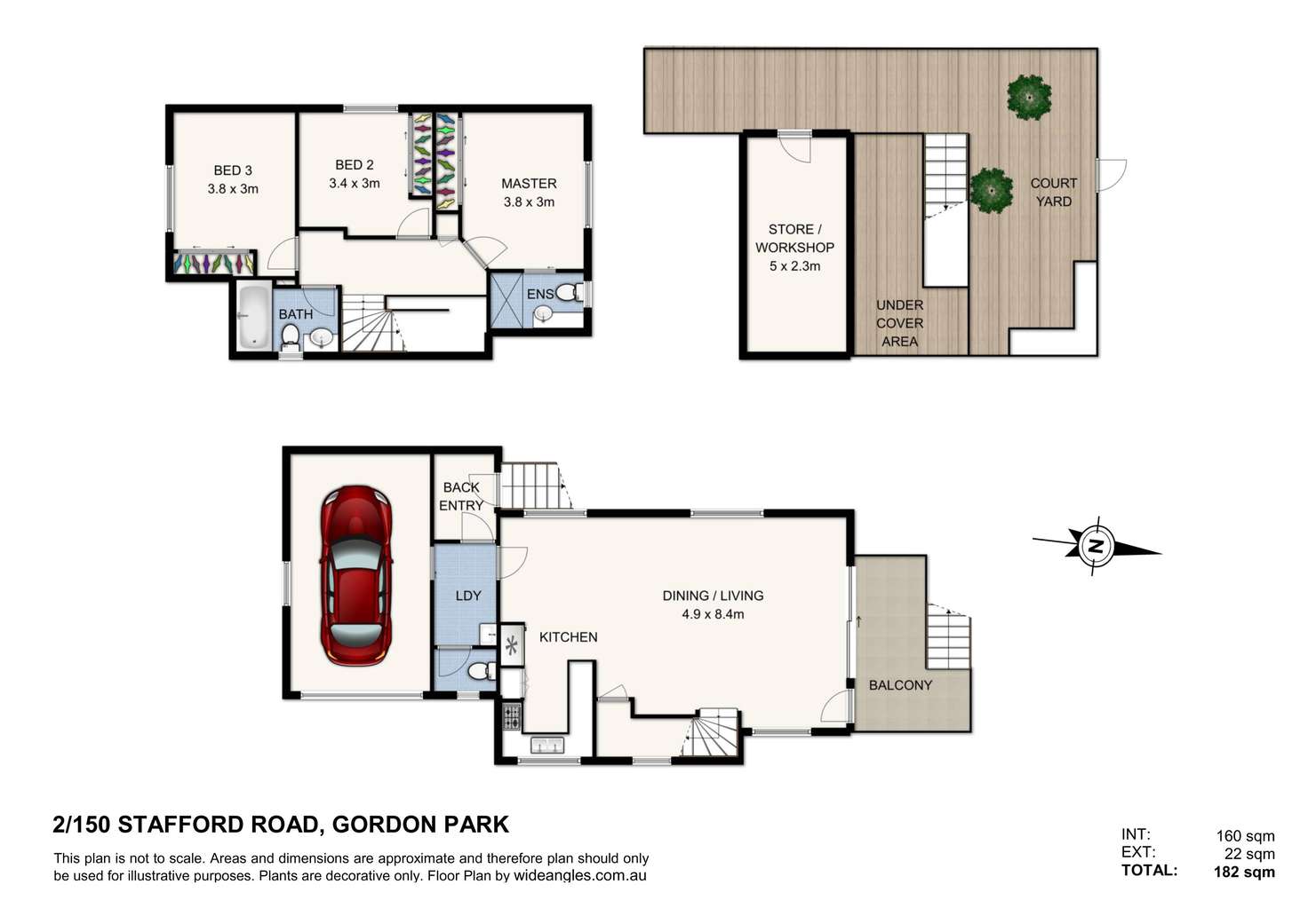 Floorplan of Homely townhouse listing, 2/150 Stafford Road, Gordon Park QLD 4031