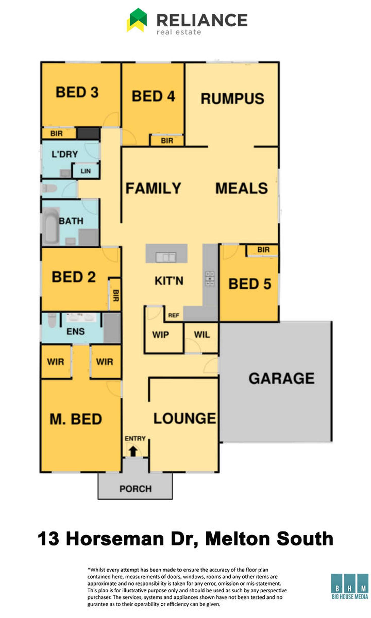 Floorplan of Homely house listing, 13 Horseman Drive, Melton South VIC 3338