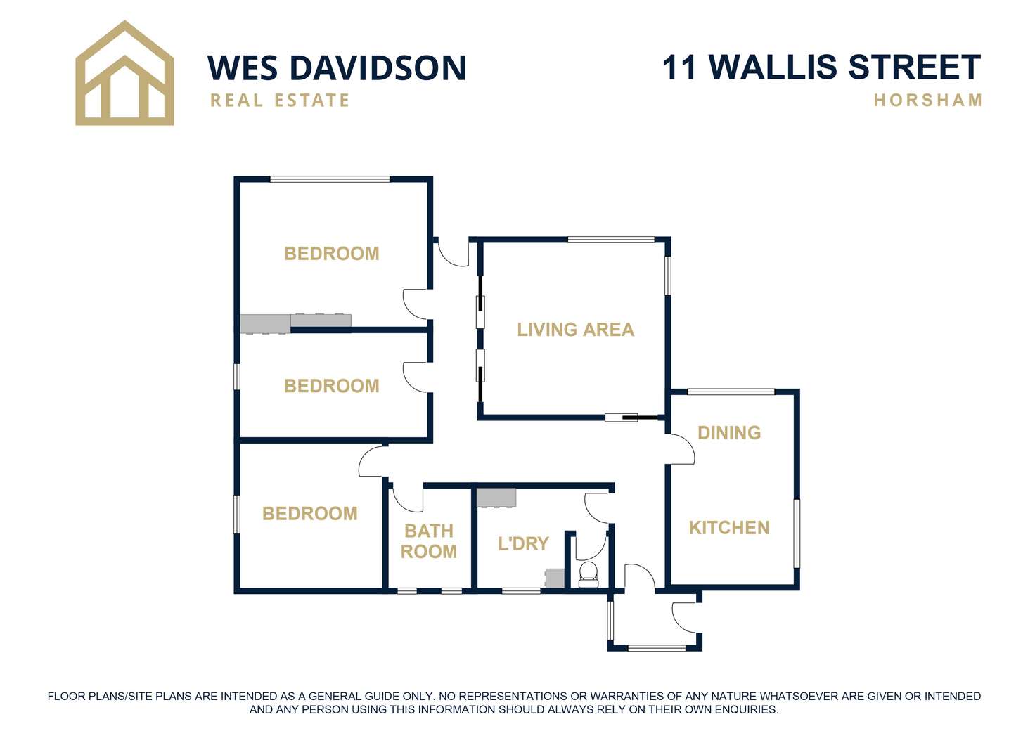 Floorplan of Homely house listing, 11 Wallis Street, Horsham VIC 3400