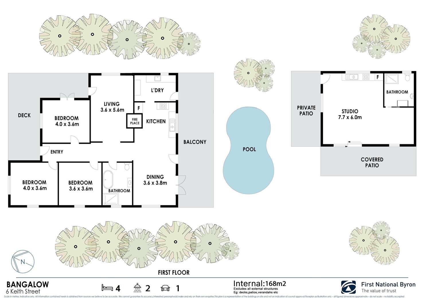 Floorplan of Homely house listing, 6 Keith Street, Bangalow NSW 2479