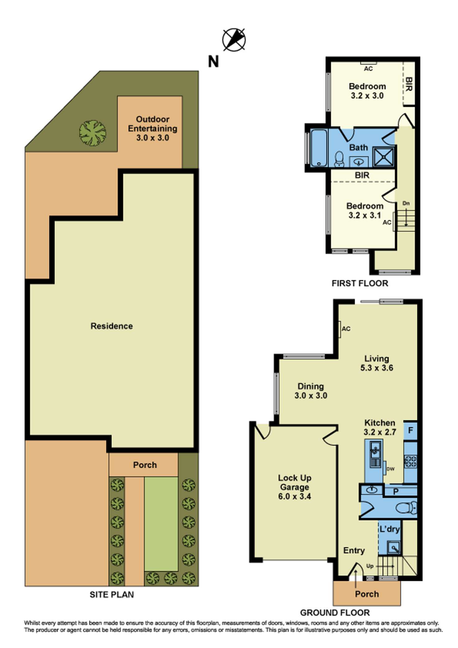 Floorplan of Homely townhouse listing, 1/23 Derrimut Street, Albion VIC 3020