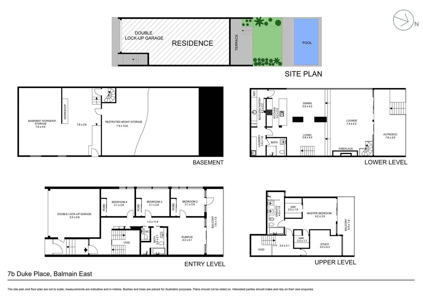 Floorplan of Homely house listing, 7B Duke Place, Balmain East NSW 2041