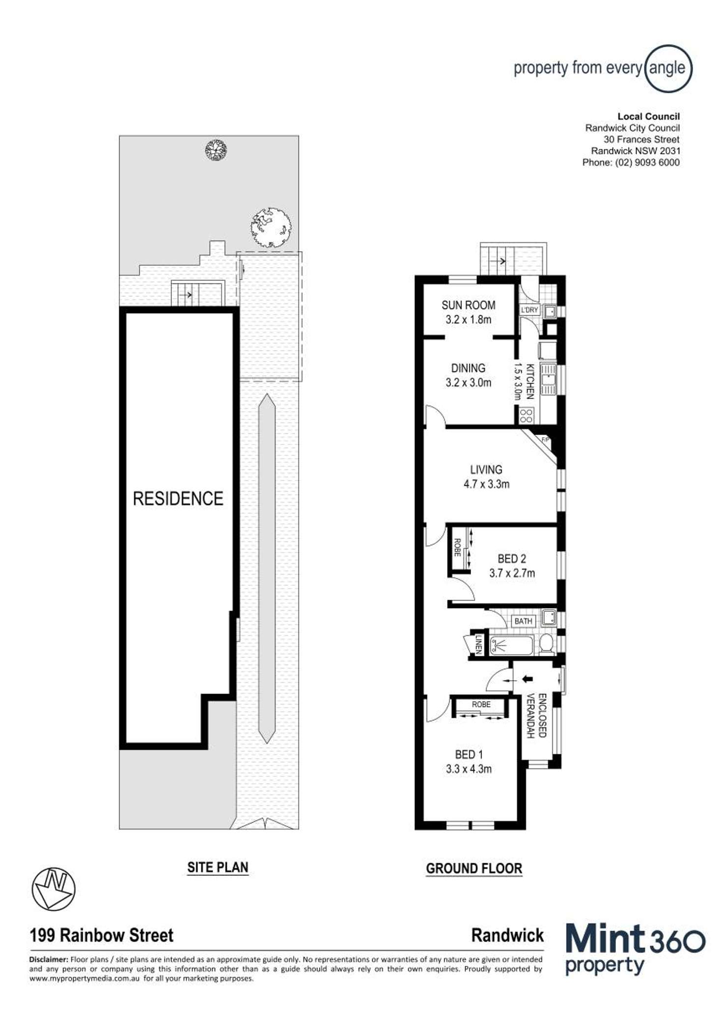 Floorplan of Homely house listing, 199 Rainbow Street, Randwick NSW 2031