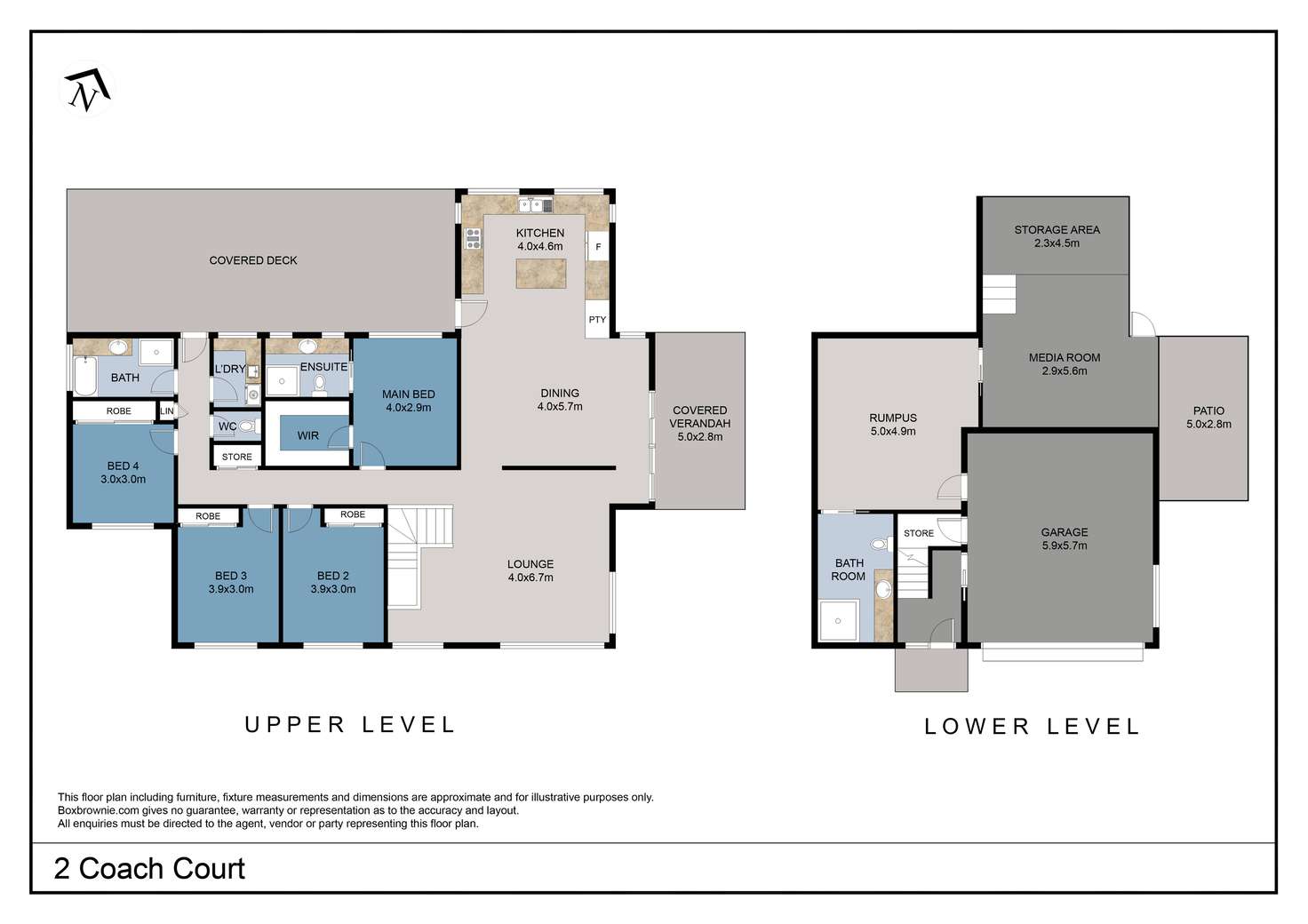 Floorplan of Homely house listing, 2 Coach Court, Palmwoods QLD 4555