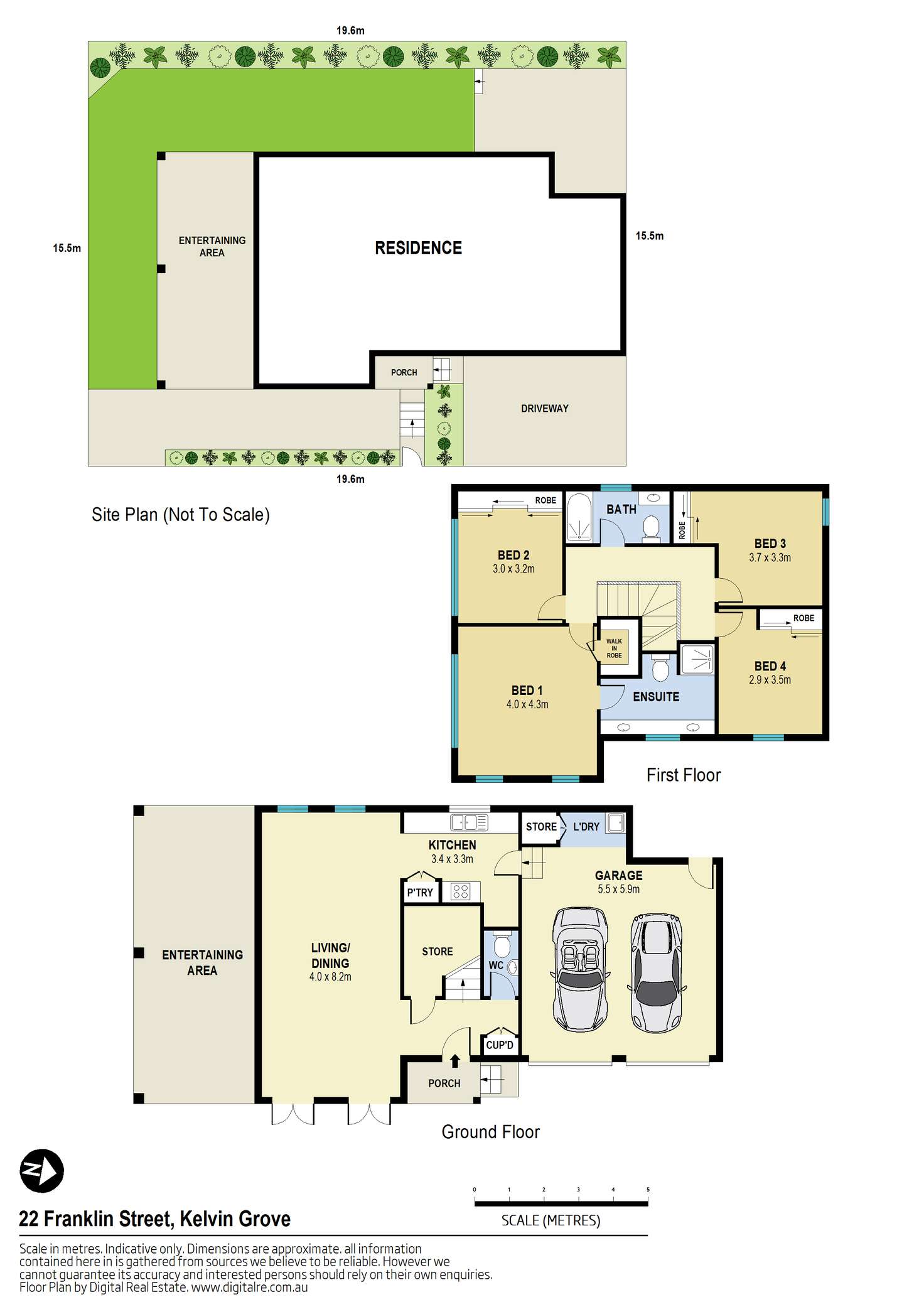 Floorplan of Homely house listing, 22 Franklin Street, Kelvin Grove QLD 4059