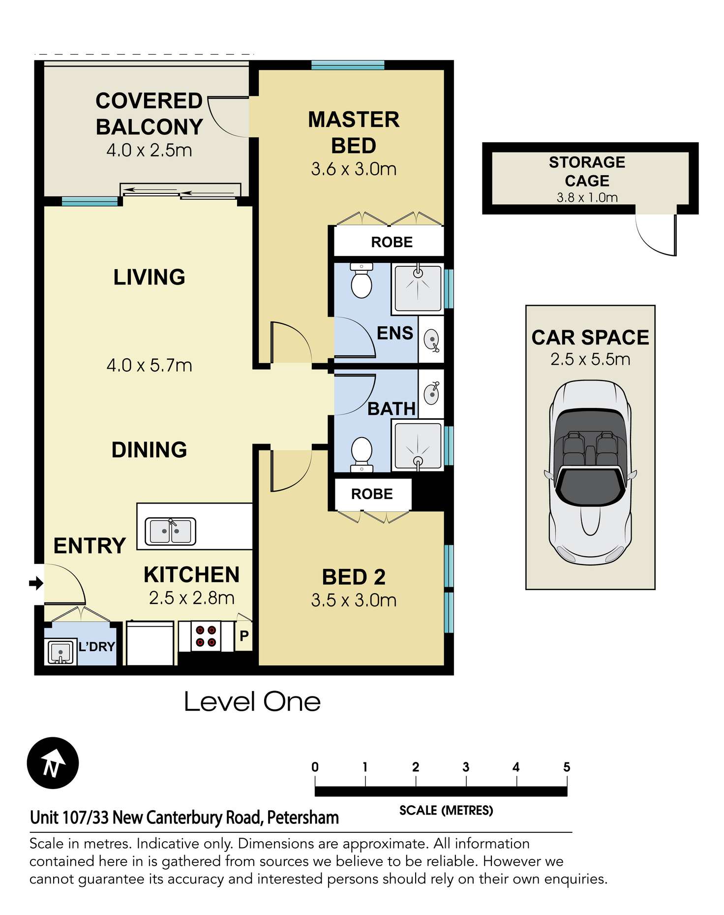 Floorplan of Homely apartment listing, 107/33 New Canterbury Road, Petersham NSW 2049