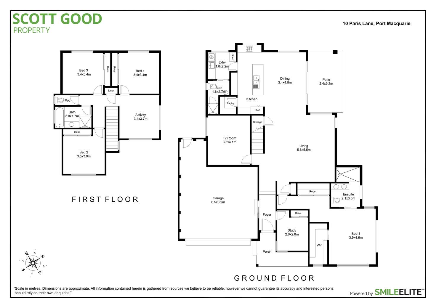 Floorplan of Homely house listing, 10 Paris Lane, Port Macquarie NSW 2444