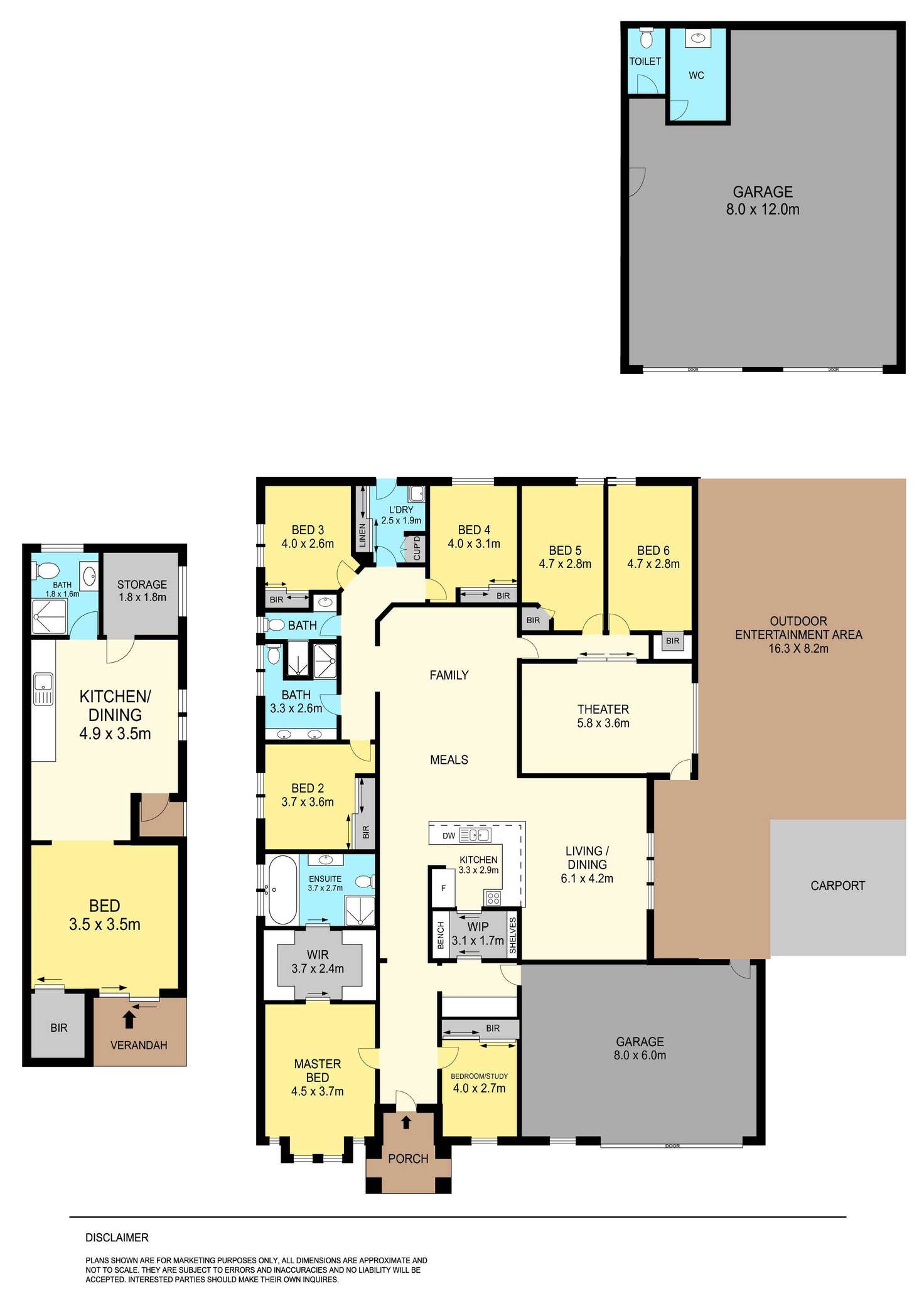 Floorplan of Homely house listing, 242 - 244 Howe Street, Miners Rest VIC 3352