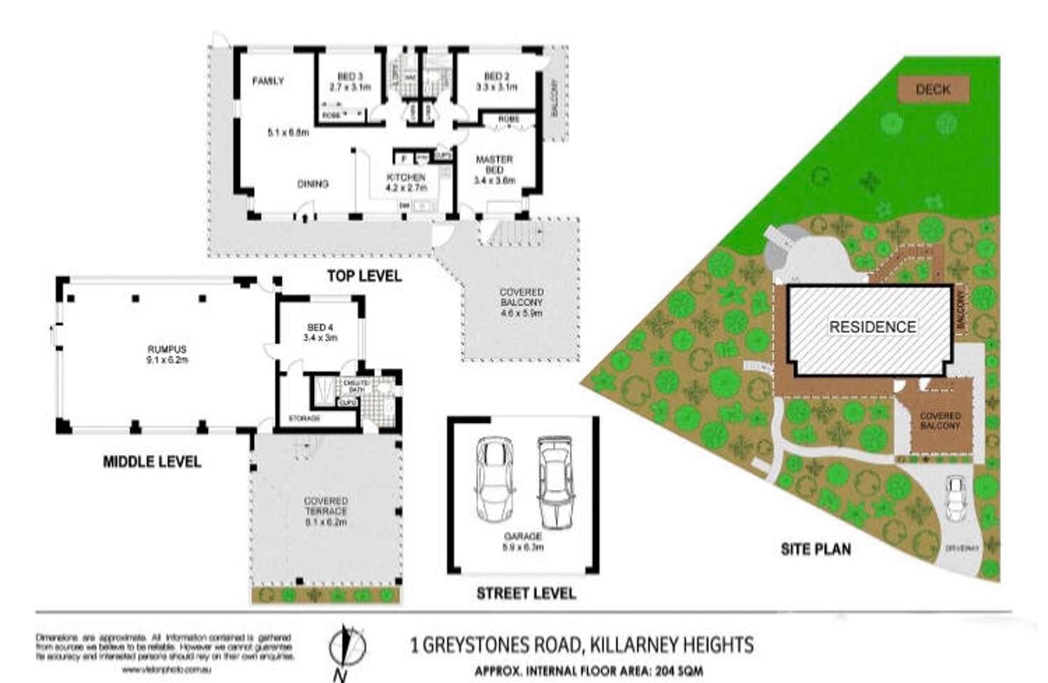 Floorplan of Homely house listing, 1 Greystones Road, Killarney Heights NSW 2087