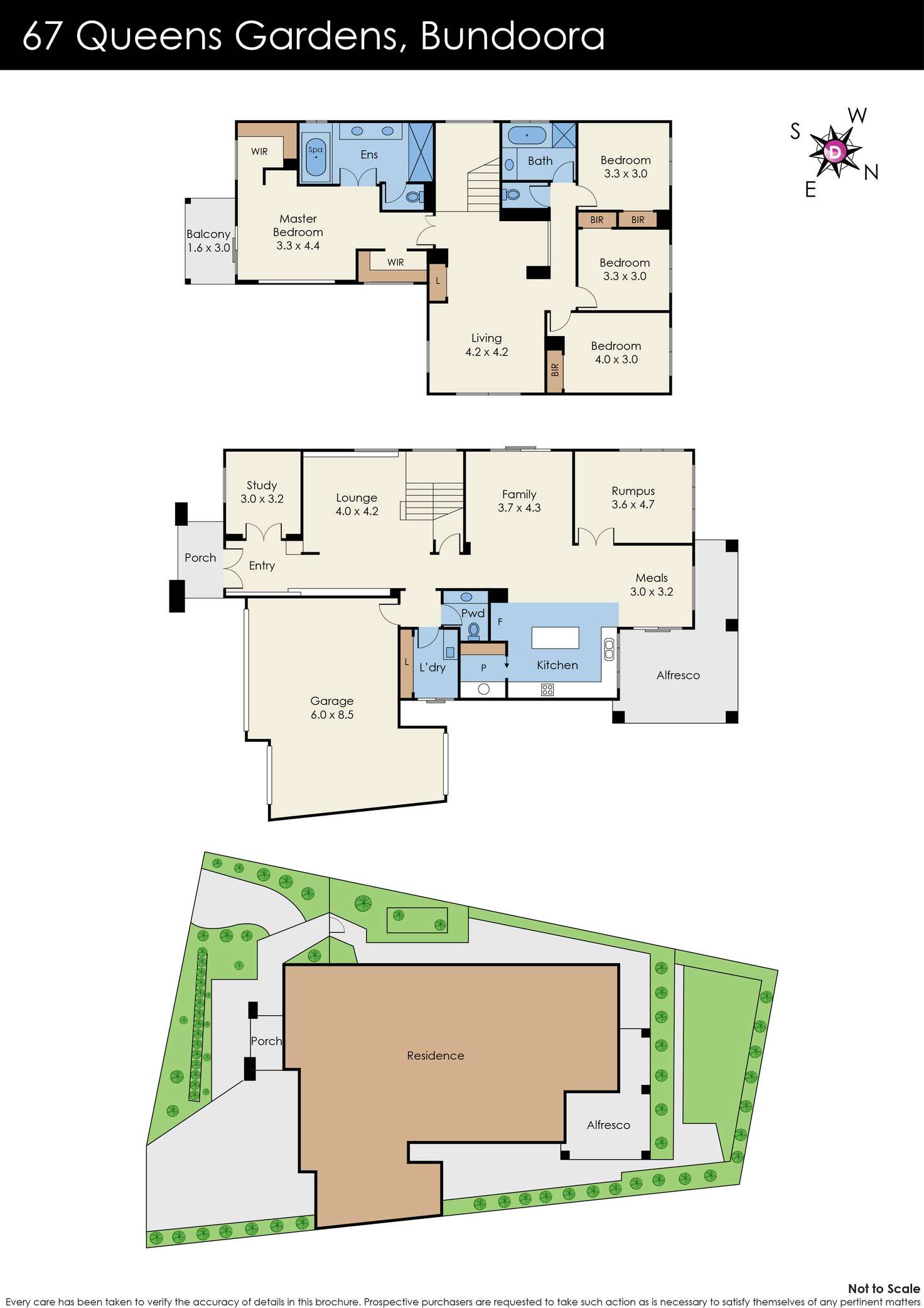 Floorplan of Homely house listing, 67 Queens Gardens, Bundoora VIC 3083