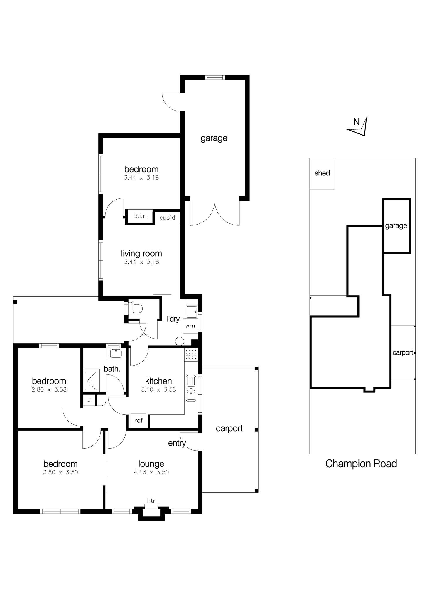 Floorplan of Homely house listing, 71 Champion Road, Williamstown VIC 3016
