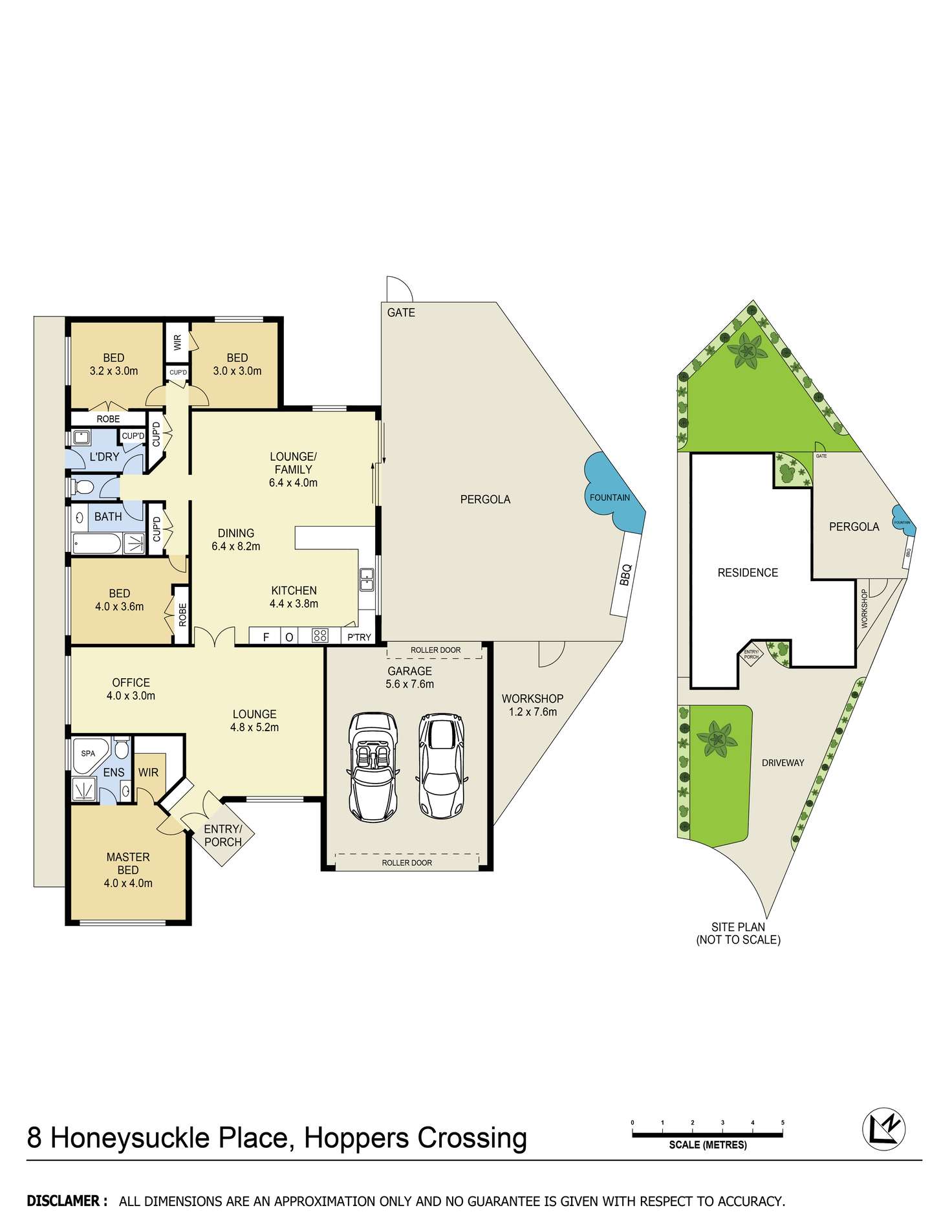 Floorplan of Homely house listing, 8 Honeysuckle Place, Hoppers Crossing VIC 3029