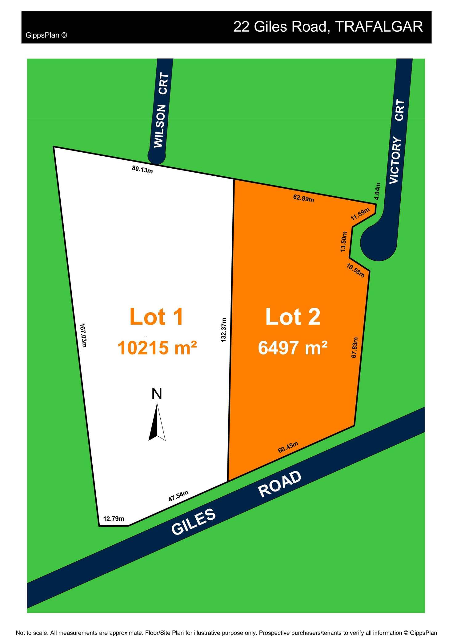 Floorplan of Homely residentialLand listing, LOT 1, 22 Giles Road, Trafalgar VIC 3824