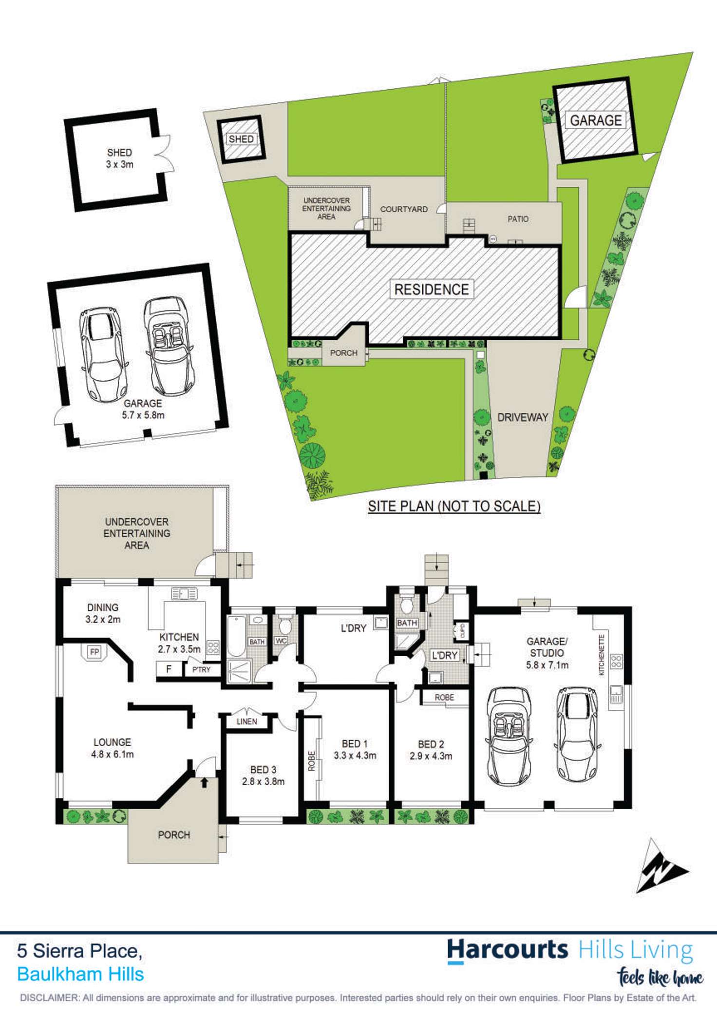 Floorplan of Homely house listing, 5 Sierra Place, Baulkham Hills NSW 2153