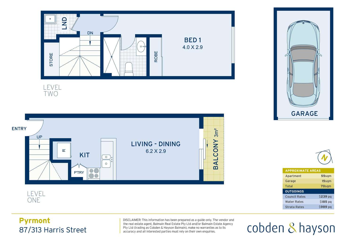 Floorplan of Homely apartment listing, 87/313 Harris Street, Pyrmont NSW 2009