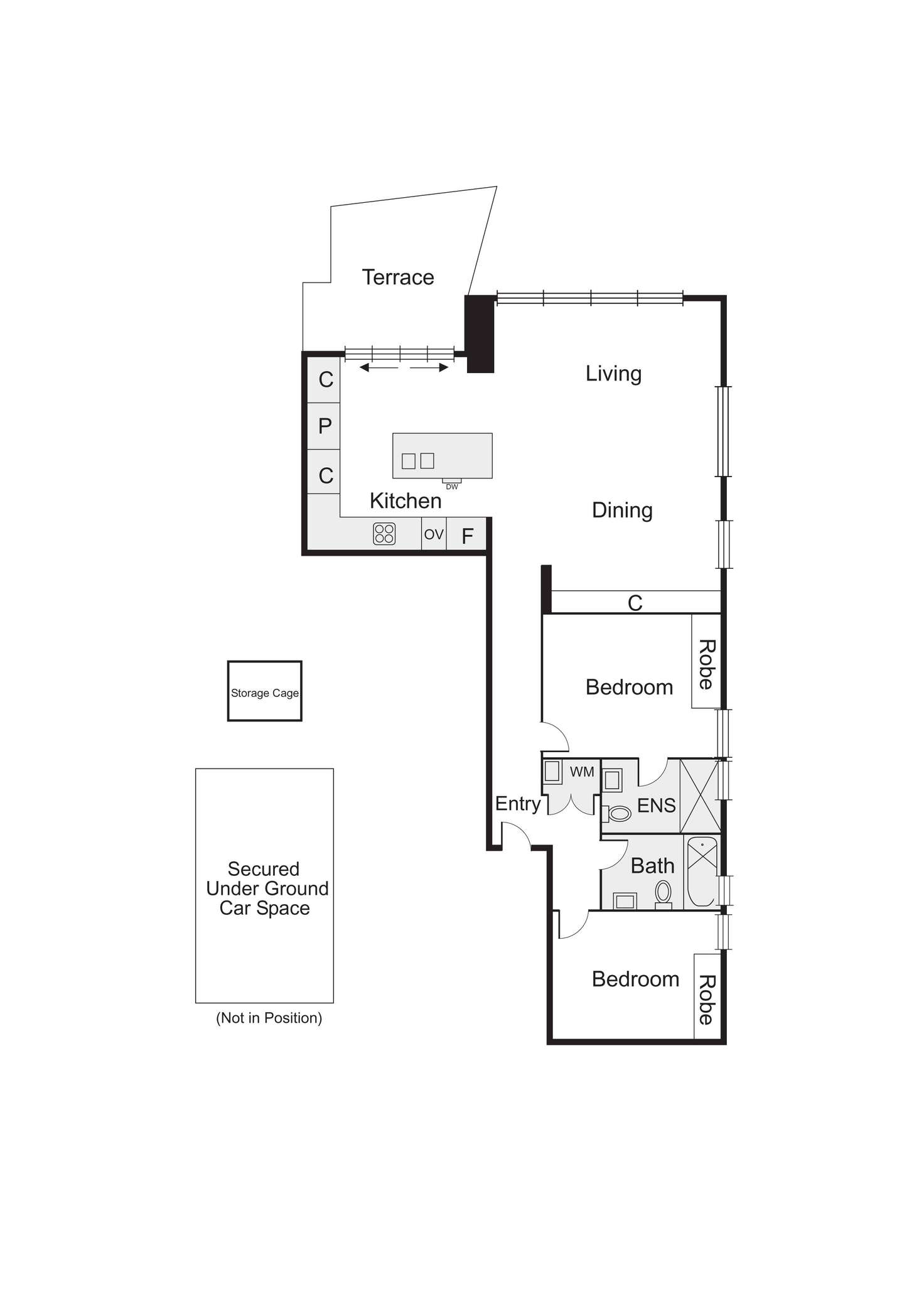 Floorplan of Homely apartment listing, 101/115 Tennyson Street, Elwood VIC 3184