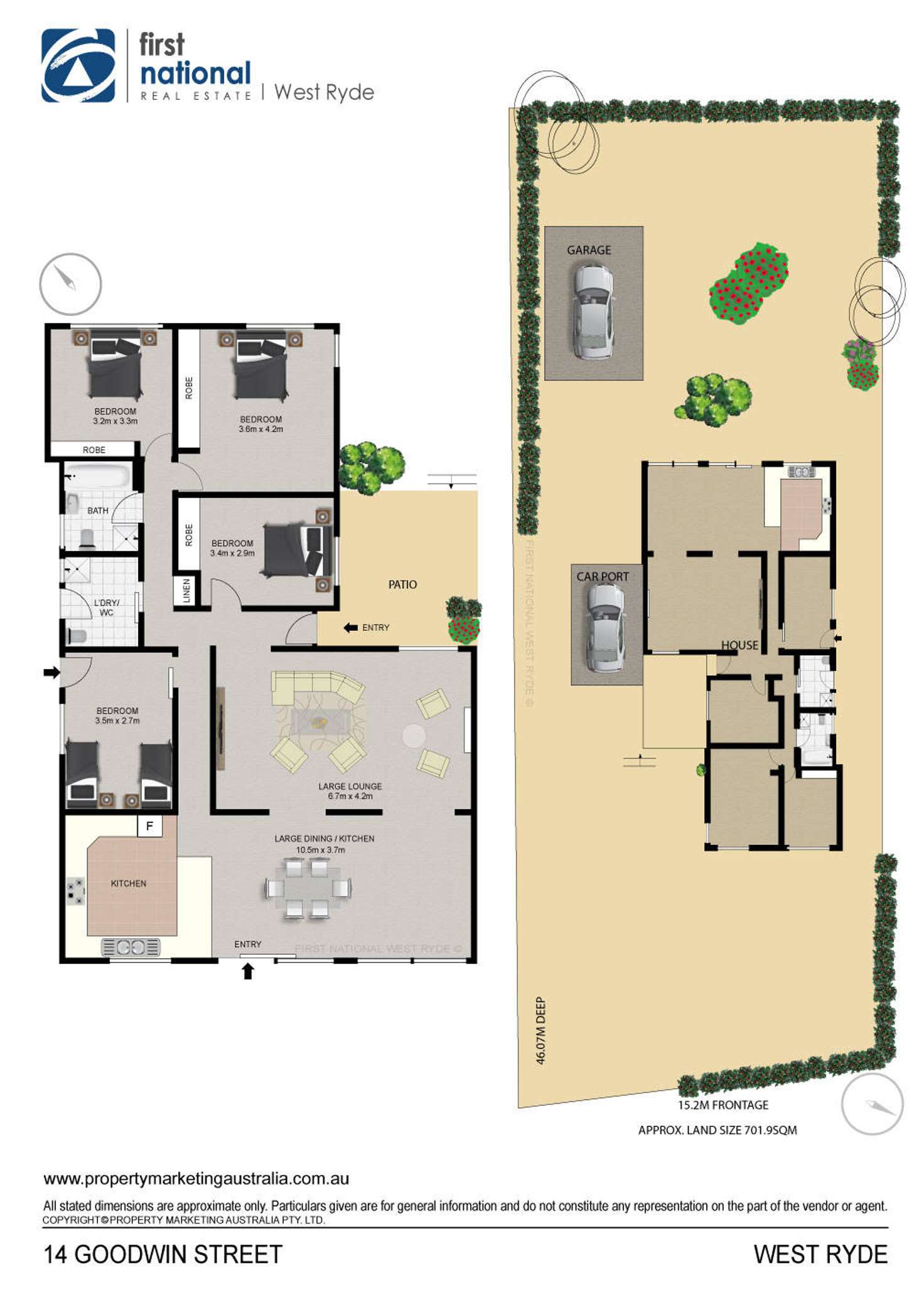 Floorplan of Homely house listing, 14 Goodwin Street, West Ryde NSW 2114