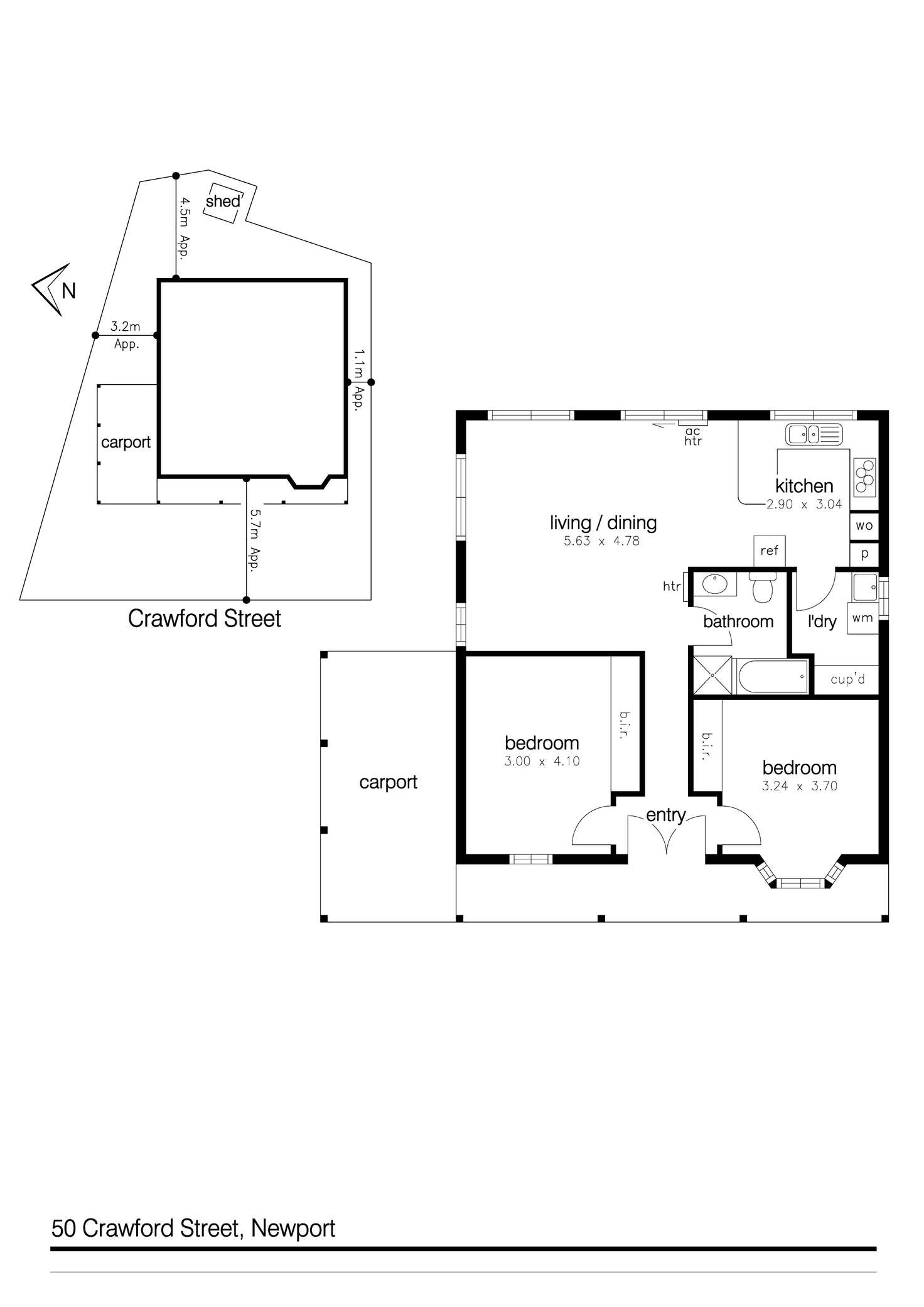 Floorplan of Homely house listing, 50 Crawford Street, Newport VIC 3015