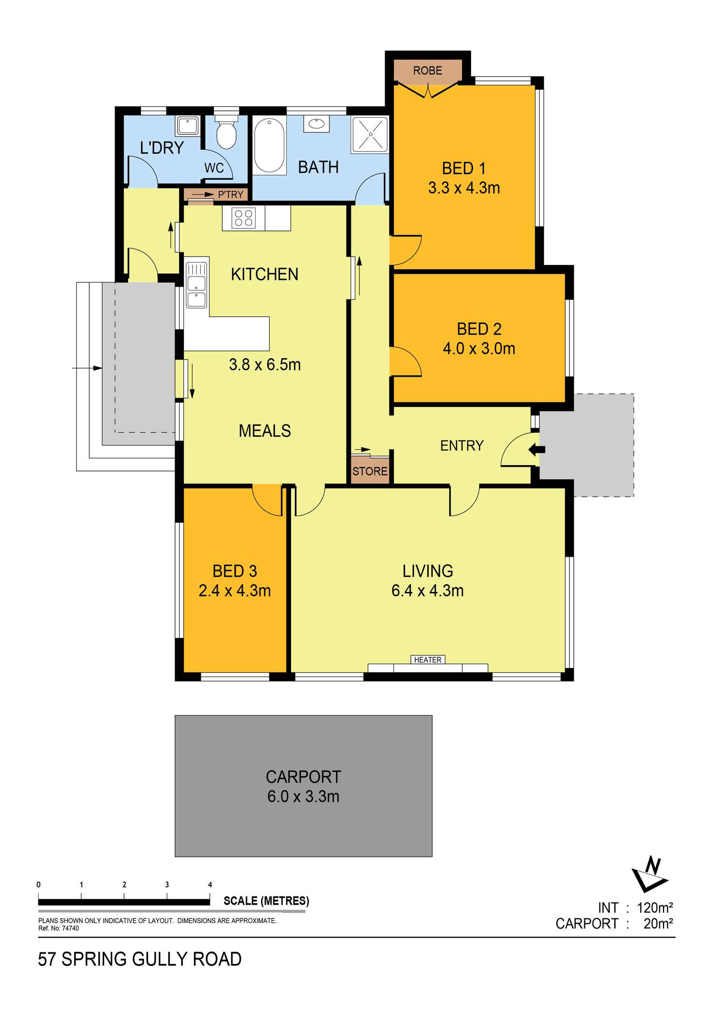 Floorplan of Homely house listing, 57 Spring Gully Road, Spring Gully VIC 3550