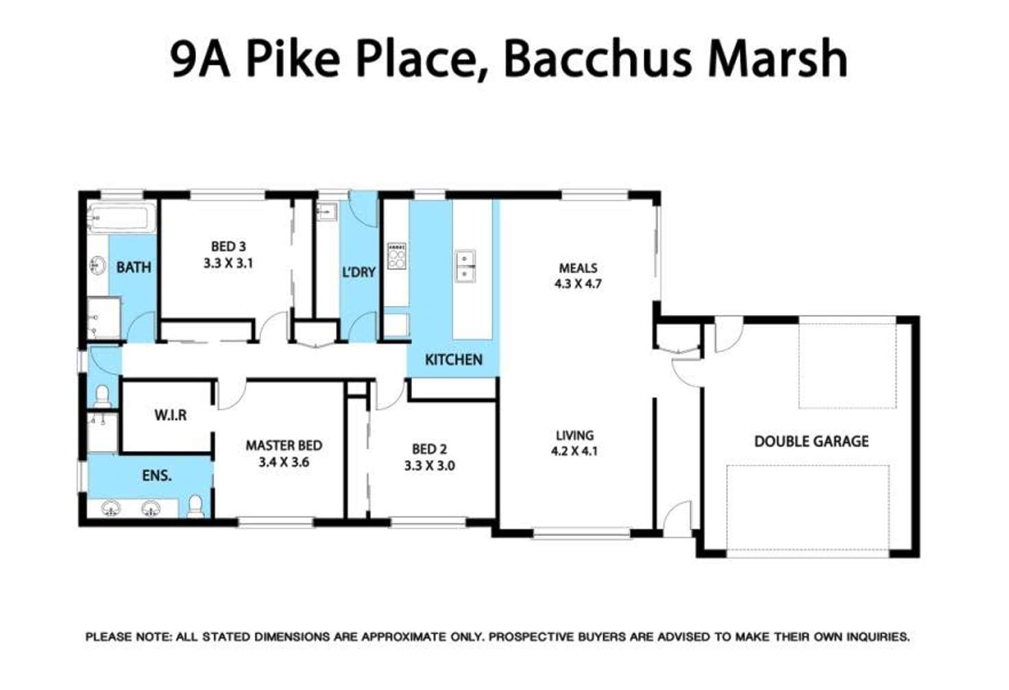 Floorplan of Homely house listing, 9A Pike Place, Bacchus Marsh VIC 3340