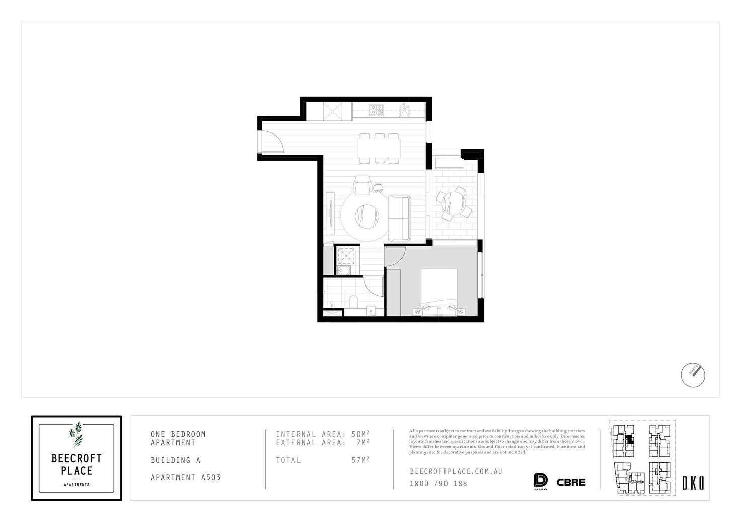 Floorplan of Homely apartment listing, Level 4/1.403/18 Hannah Street, Beecroft NSW 2119