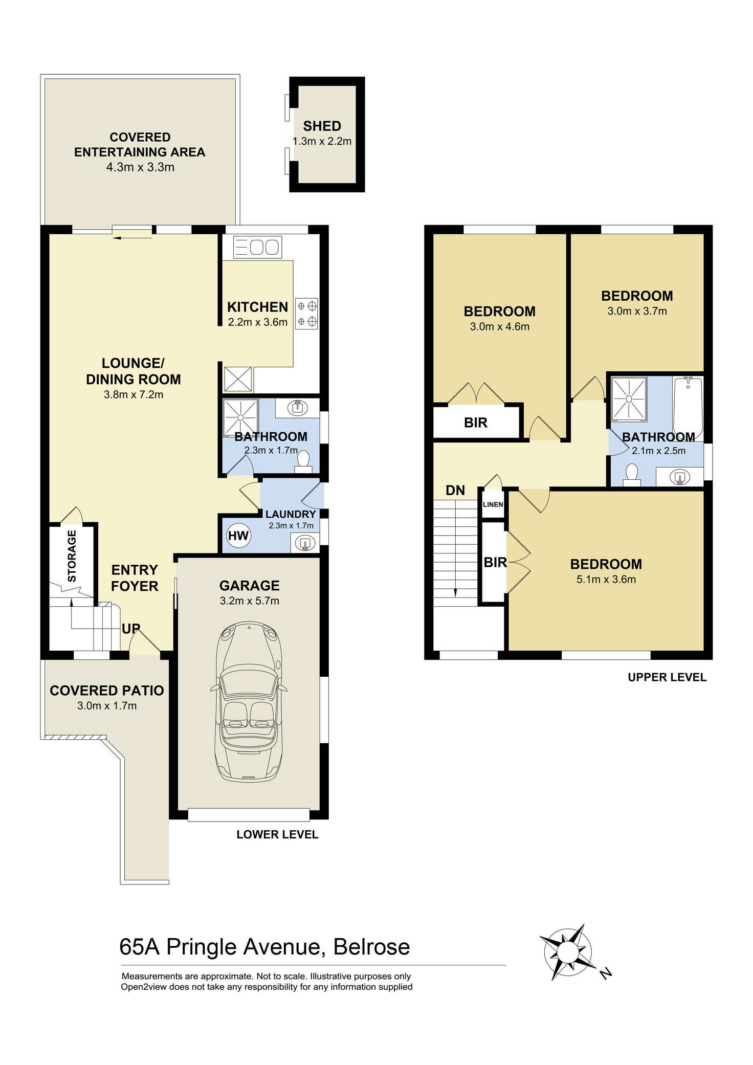 Floorplan of Homely house listing, 65a Pringle Avenue, Belrose NSW 2085