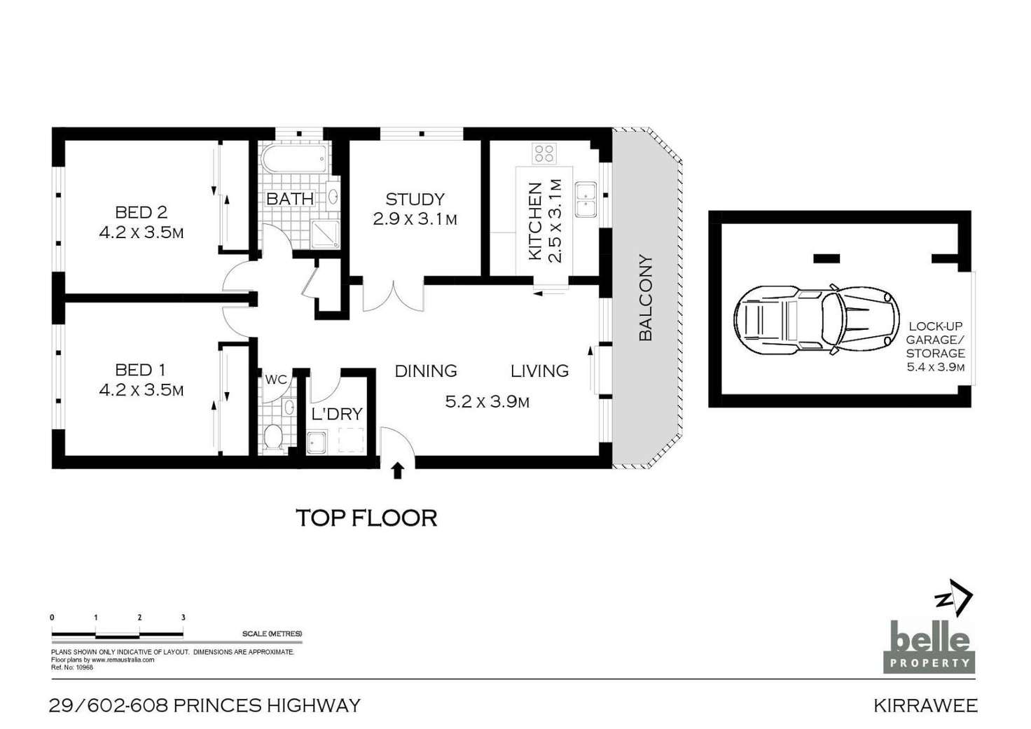 Floorplan of Homely unit listing, 29/602-608 Princes Highway, Kirrawee NSW 2232
