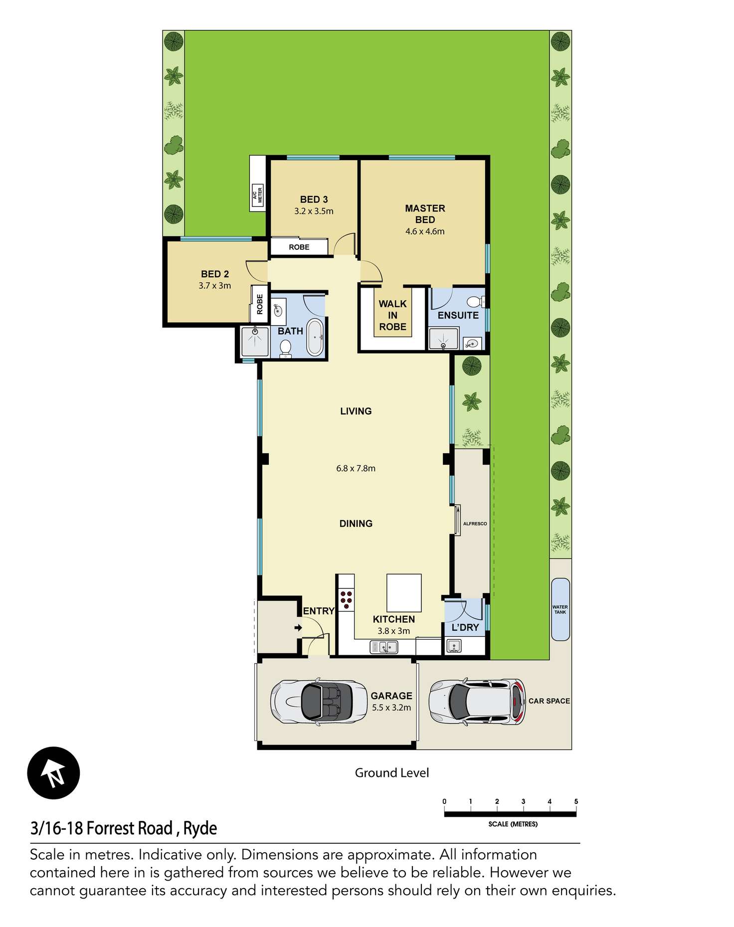 Floorplan of Homely villa listing, 3/16-18 Forrest Road, Ryde NSW 2112