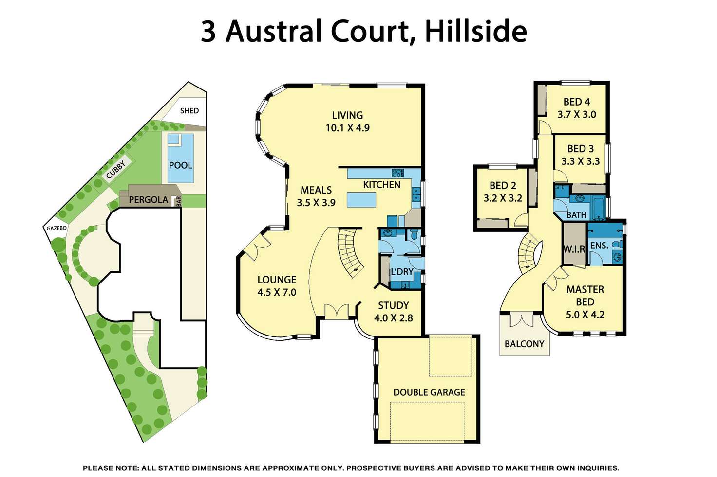 Floorplan of Homely house listing, 3 Austral Court, Hillside VIC 3037