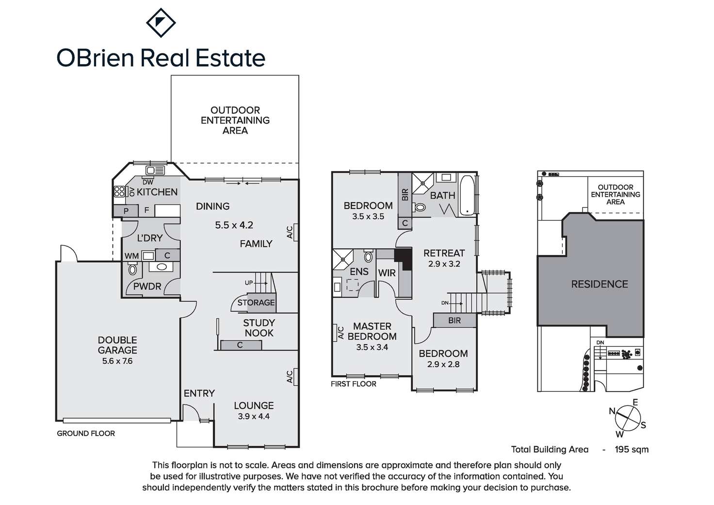 Floorplan of Homely townhouse listing, 1/257 Como Parade East, Parkdale VIC 3195