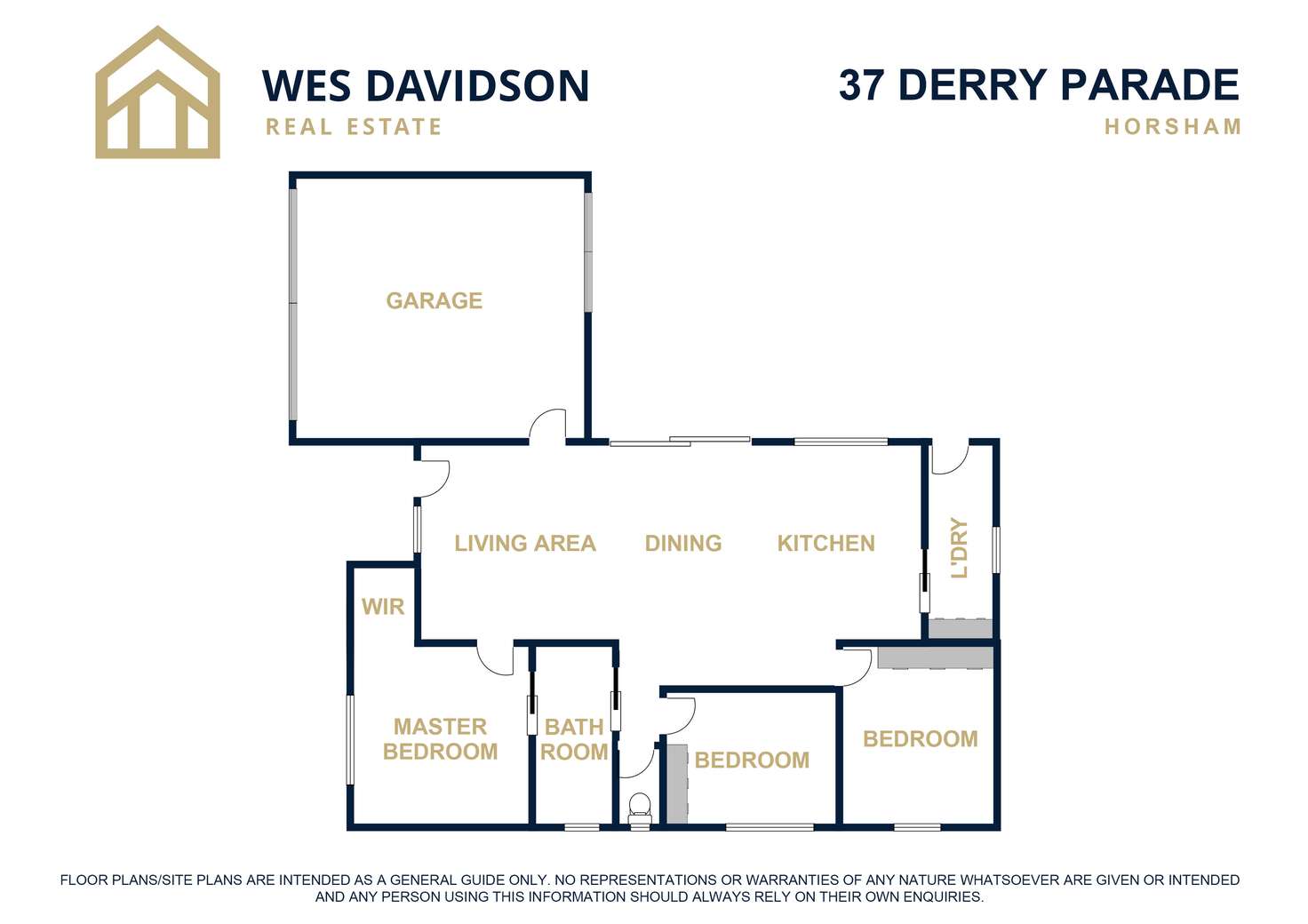 Floorplan of Homely house listing, 37 Derry Parade, Horsham VIC 3400